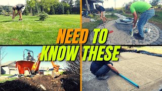 DIY Hardscape Tips  5 Things You NEED [upl. by Demmer]