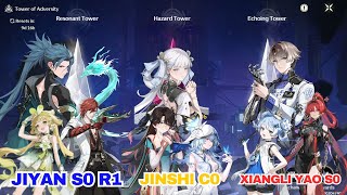 Gameplay Wuthering Waves 13 Tower of Adversity Jiyan S0 R1 Jinshi S0 amp Xiangli Yao S0  F2P [upl. by Sokin]