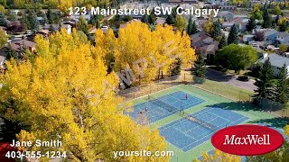 Shawnessy Sample  Calgary Aerial Neighborhood Tours for Real Estate [upl. by Ailet]