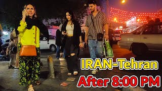 IRAN 2024  Night walking tour after 8 oclock in the west of Tehran  Vlog 4K [upl. by Selby]