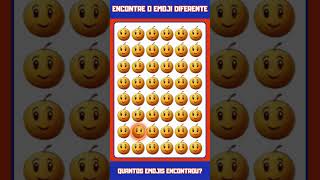 ENCONTRE O EMOJI DIFERENTE 223 emoji quiz emojiquiz emojichallenge viralvideoshortsvideo viral [upl. by Airelav]