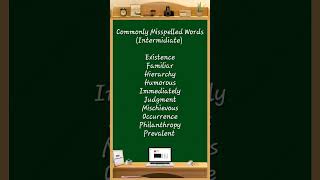 Commonly Misspelled Words 115 spellingmistakes spellingerrors spelling exam education [upl. by Guild489]