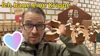 Krippenspiel aus Holz selber bauen Krippe aus Holz  Tobiebel Deichwerkstatt [upl. by Camel]