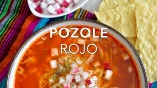 CÓMO HACER POZOLE ROJO fácil amp rápido  Recetas fáciles Pizca de Sabor [upl. by Nylde]