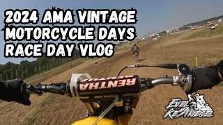 2024 AMA Vintage Motorcycle Days Motocross Race Day Footage [upl. by Brightman]