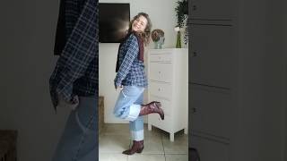 Styling cowboy boots for fall winter trends outfit ideas autumnfashion casualstyle westernboots [upl. by Careaga155]