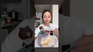 Asmr eating cake [upl. by Eelitan]