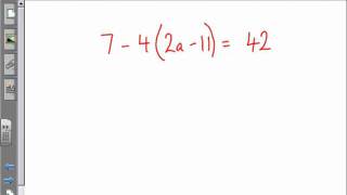 Equations with brackets [upl. by Neelra975]