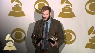 Bon Iver backstage at 54th GRAMMY Awards  GRAMMYs [upl. by Vashti]