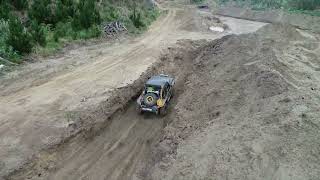 Nissan Safari driving the Proving Ground at Woodhill 4wd Park [upl. by Notsirk]