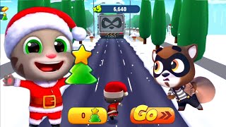 Talking Tom Gold Run  Random Unlock Tom Noel  Festive Fun Event  New Christmas Update [upl. by Akyssej]