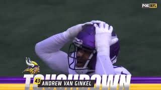 Andrew van Ginkel INSANE Pick Six on Daniel Jones  Vikings vs Giants [upl. by Noellyn]