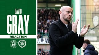 Hibernian 1 Hearts 1  David Grays Reaction  William Hill Premiership [upl. by Yuht]