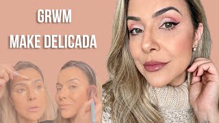 Make Delicada  Arrumese comigo GRWM [upl. by Atsillak950]