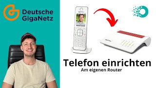 Deutsche GigaNetz Telefonie Einrichten an der eigenen FritzBox  So funktionieren eure Rufnummern [upl. by Akirderf]