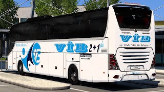 ETS2  Temsa Maraton 13 Milano Otogar çıkış Yolculuk  Update 151 [upl. by Ultann]