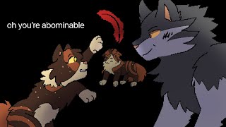 hermit the frog  spottedleaf amp thistleclaw pmv warrior cats [upl. by Ahsilahs]