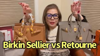 Hermes Birkin Sellier vs Birkin Retourne in depth review Which Birkin is my favorite🤗🤔🤎 [upl. by Dnomayd]