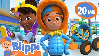 Road Trip To The Snow  Blippi and Meekah Podcast  Moonbug Kids [upl. by Merp]