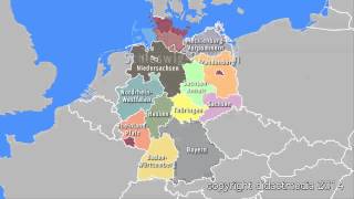 Deutschland im Überblick  16 Bundesländer [upl. by Barbuto]