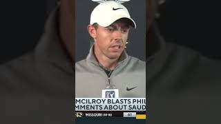 Rory McIlroy SOUNDS OFF on Phil Mickelson’s Saudi Golf League Comments 👀 shorts [upl. by Rocky]