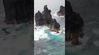 Exploring Flores Coastline Azores with 4K Drone  Nature Videography  The Nature Project shorts [upl. by Llib]