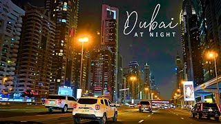 DOWNTOWN DUBAI WEEKEND NIGHT ROAD TOUR  HABIBI COME TO DUBAI [upl. by Ydaf507]