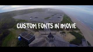 HOW TO GET CUSTOM FONTS IN IMOVIE how to get font like Sam Kolder [upl. by Sabra]