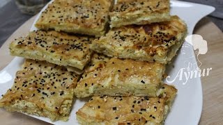 Einfaches Börek Rezept mit fertigem Yufka I Kolay tepsi böregi [upl. by Lyred]