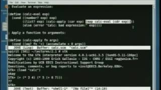 L11 Example Calculator  UC Berkeley CS 61A Spring 2010 [upl. by Llenyaj]