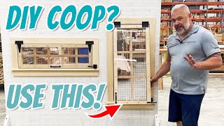 DIY Chicken Coop Prehung windows solve your problem [upl. by Atnima854]