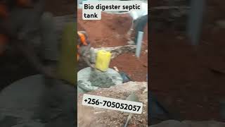 Bio digester septic tank construction shortvideos shortsvideo youtubeshorts youtube diy duet [upl. by Steddman]