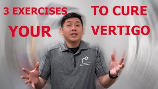 THREE Best Exercises To RELIEVE Your Vertigo  Physical Therapist Explains [upl. by Adneram]