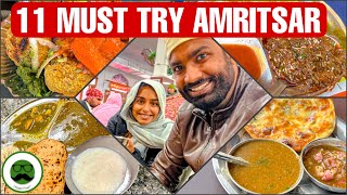 11 Best Amritsar Street Food  Veggie Paaji Amritsar Food Tour [upl. by Retsim]