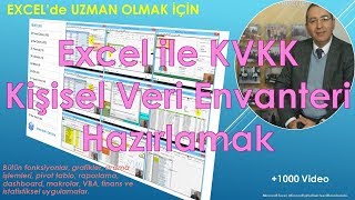 Excel ile KVKK  Kişisel Veri Envanteri Hazırlama [upl. by Annoyk39]