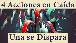 ¡4 Acciones en Desplome y 1 en Alza ¿Es Hora de Comprar [upl. by Joeann949]