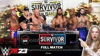 FULL MATCH  5on5 Survivor Series Team Elimination Match SURVIVOR SERIES4K WWE2024 [upl. by Nastassia]