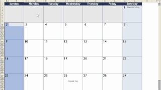 How to make a calendar in Excel [upl. by Ahseem]