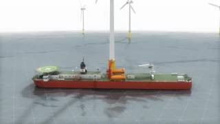 Houlder Offshore Windfarm Support Base Vessel [upl. by Ailhad]