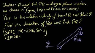 Engineering Mechanics GATE Mechanical Previous Year Question GATE ME 2016 Set 3 1 Mark [upl. by Sanyu]