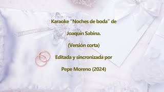 Karaoke Noches de boda [upl. by Egag]