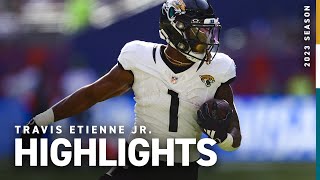 Travis Etienne Jr Top Plays  2023 Season  Jacksonville Jaguars [upl. by Normandy]