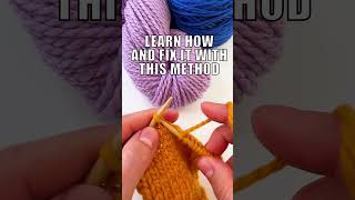 How to fix a twisted stitch in knitting craft knit crochet art [upl. by Annael]