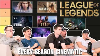 Arcane SUPERFANS ReactRank EVERY League of Legends Season Cinematic  REACTION [upl. by Einnaffit]