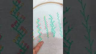 Feather stitch patterns for beginners and boders watch full video on the channal [upl. by Dinnie]