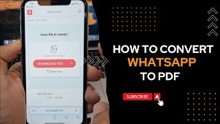 How to Export WhatsApp Chats to PDF 2 Ways that Works on iPhone amp Android [upl. by Franny]