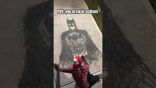 BATMAN When you draw in Gotham w TheeBlackBadger batman shorts [upl. by Willett29]