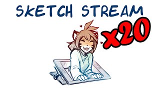 Twokinds 20241021 Sketch Stream x20 [upl. by Ojibbob678]