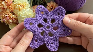 Crochet a Beautiful Flower Motif Pattern 🌸 [upl. by Alexandro776]