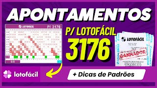 lotofacil  Apontamentos e Dicas 3176 [upl. by Inahs]